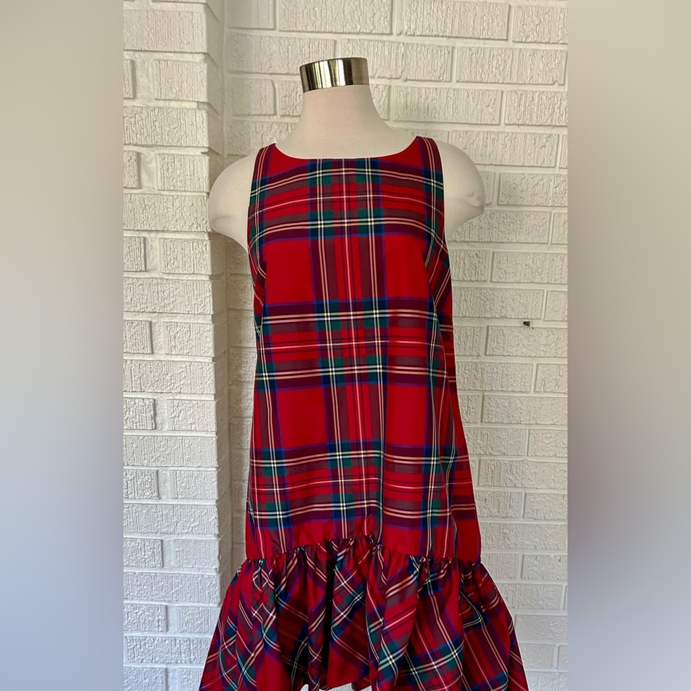 NWT-Vineyard Vines Jolly plaid Amelia swing dress - Picture 2 of 10